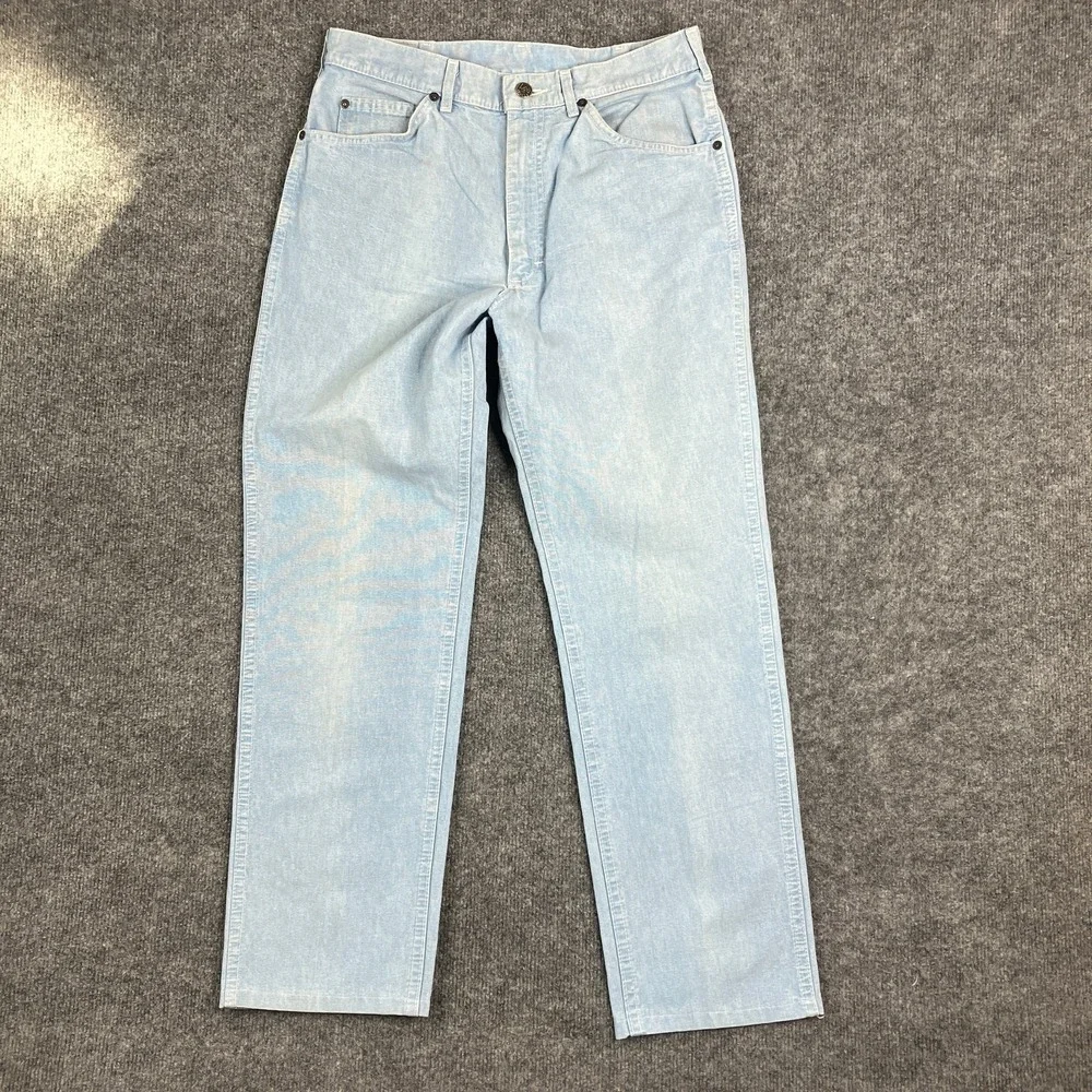 Lee Vintage Light Wash Womens Jeans‎ Size 32x28 Straight Fit 90s Denim